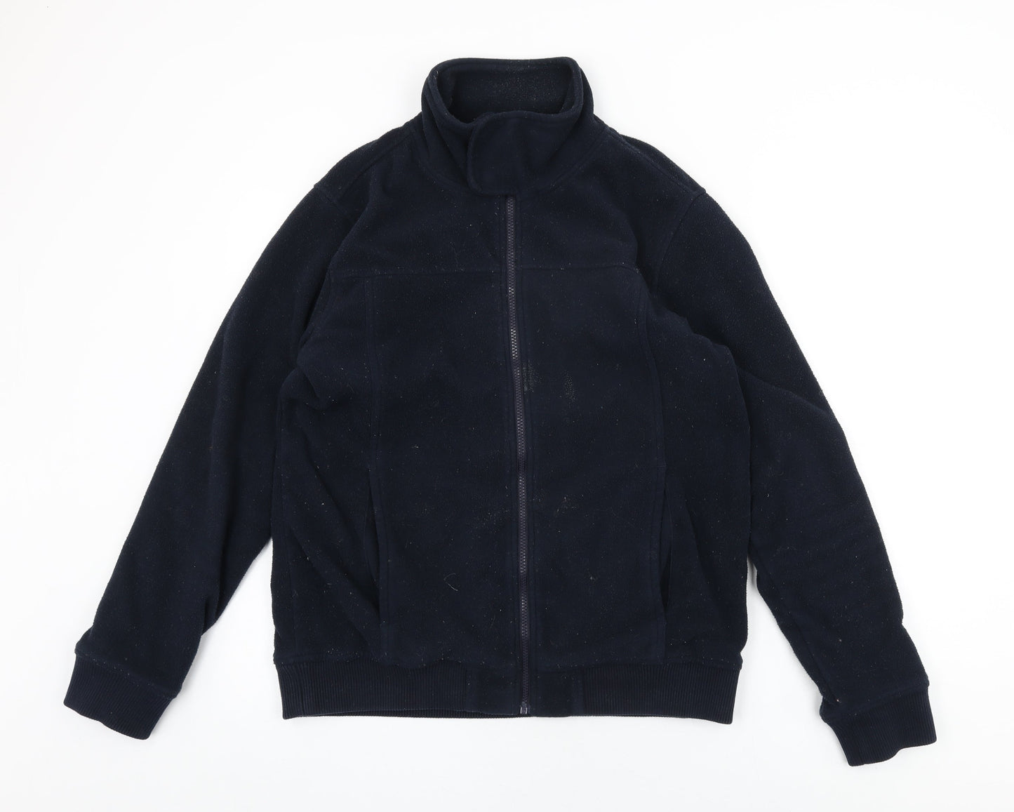 Womens UK Size M Quebramar Black Full Zip Sweatshirt