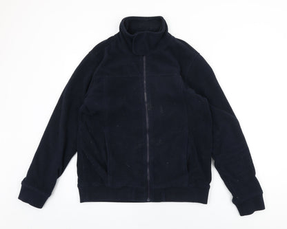 Womens UK Size M Quebramar Black Full Zip Sweatshirt
