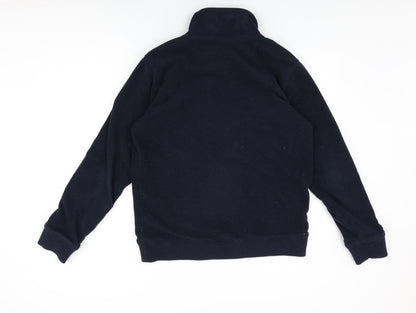 Womens UK Size M Quebramar Black Full Zip Sweatshirt