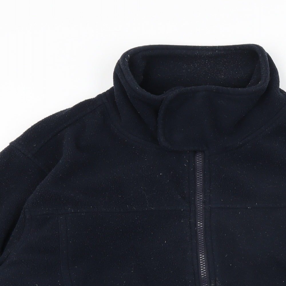 Womens UK Size M Quebramar Black Full Zip Sweatshirt
