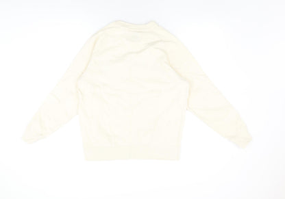 The Stronghold Womens Ivory Cotton Pullover Sweatshirt Size S Pullover - Los Angeles