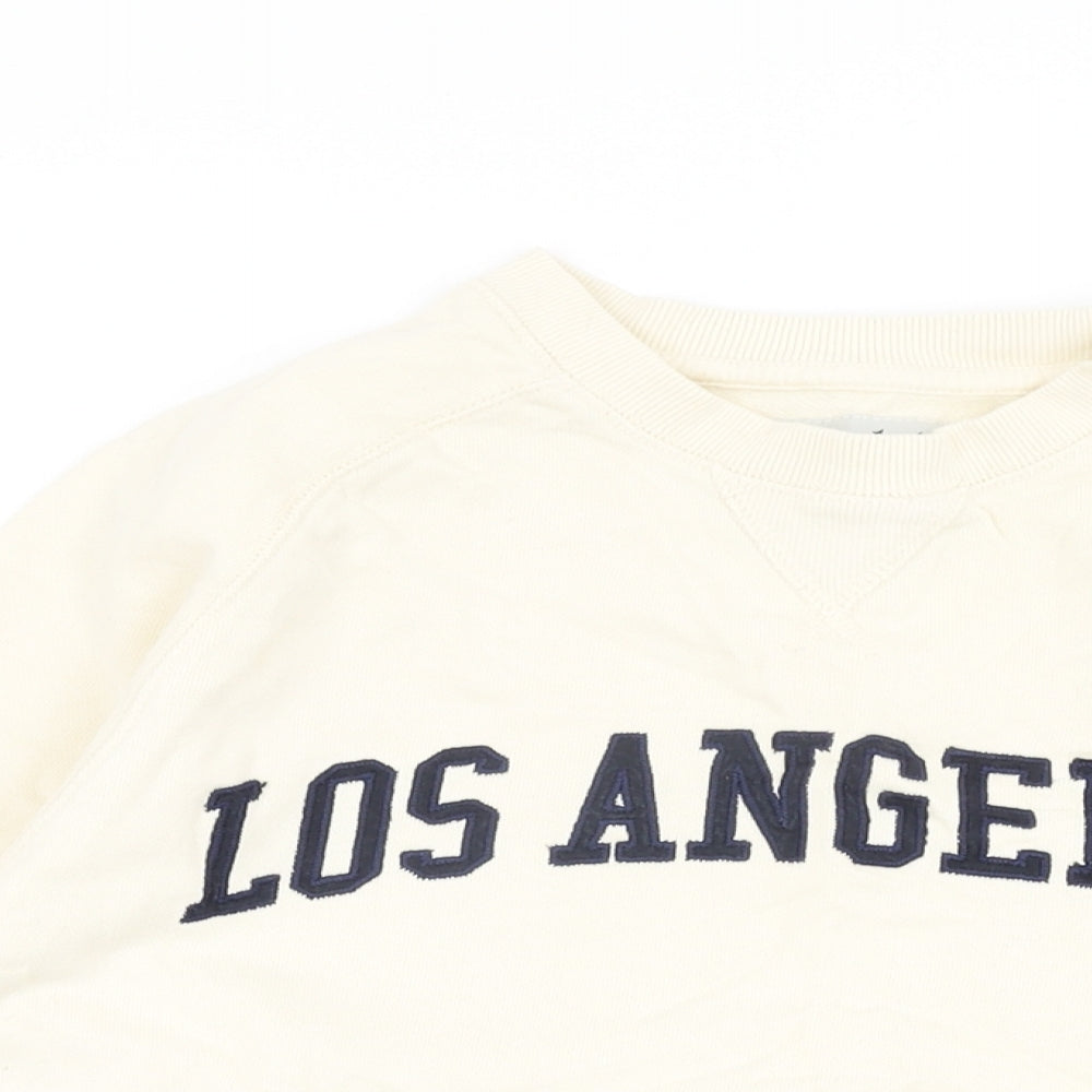 The Stronghold Womens Ivory Cotton Pullover Sweatshirt Size S Pullover - Los Angeles