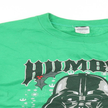 Mens UK Size L Star Wars Green Pullover Sweatshirt