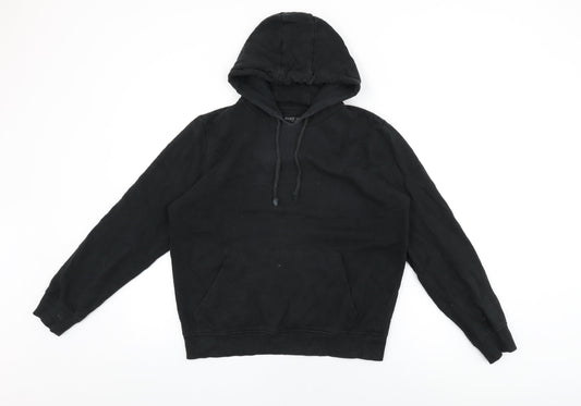 Brave Soul Womens Black Cotton Pullover Hoodie Size M Pullover