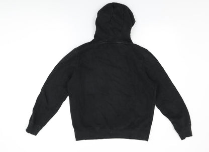 Brave Soul Womens Black Cotton Pullover Hoodie Size M Pullover