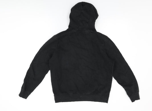 Brave Soul Womens Black Cotton Pullover Hoodie Size M Pullover