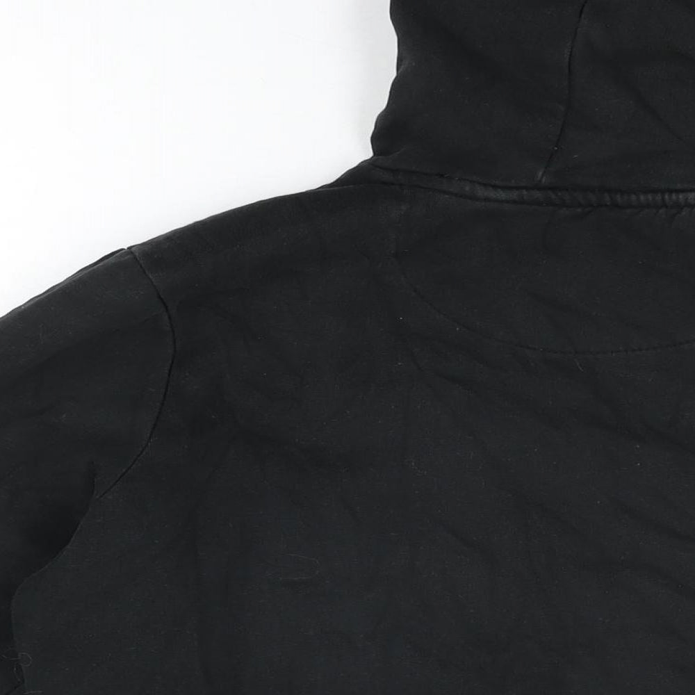 Brave Soul Womens Black Cotton Pullover Hoodie Size M Pullover