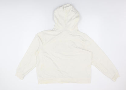 Gap Womens White Cotton Pullover Hoodie Size XL Pullover - Gap Logo