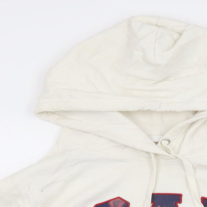 Gap Womens White Cotton Pullover Hoodie Size XL Pullover - Gap Logo