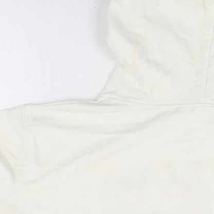 Gap Womens White Cotton Pullover Hoodie Size XL Pullover - Gap Logo