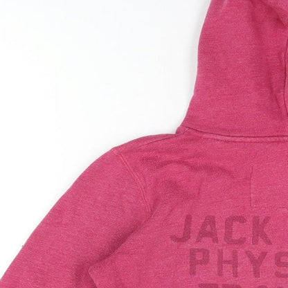 Womens UK Size 8 Jack Wills Pink Pullover Hoodie