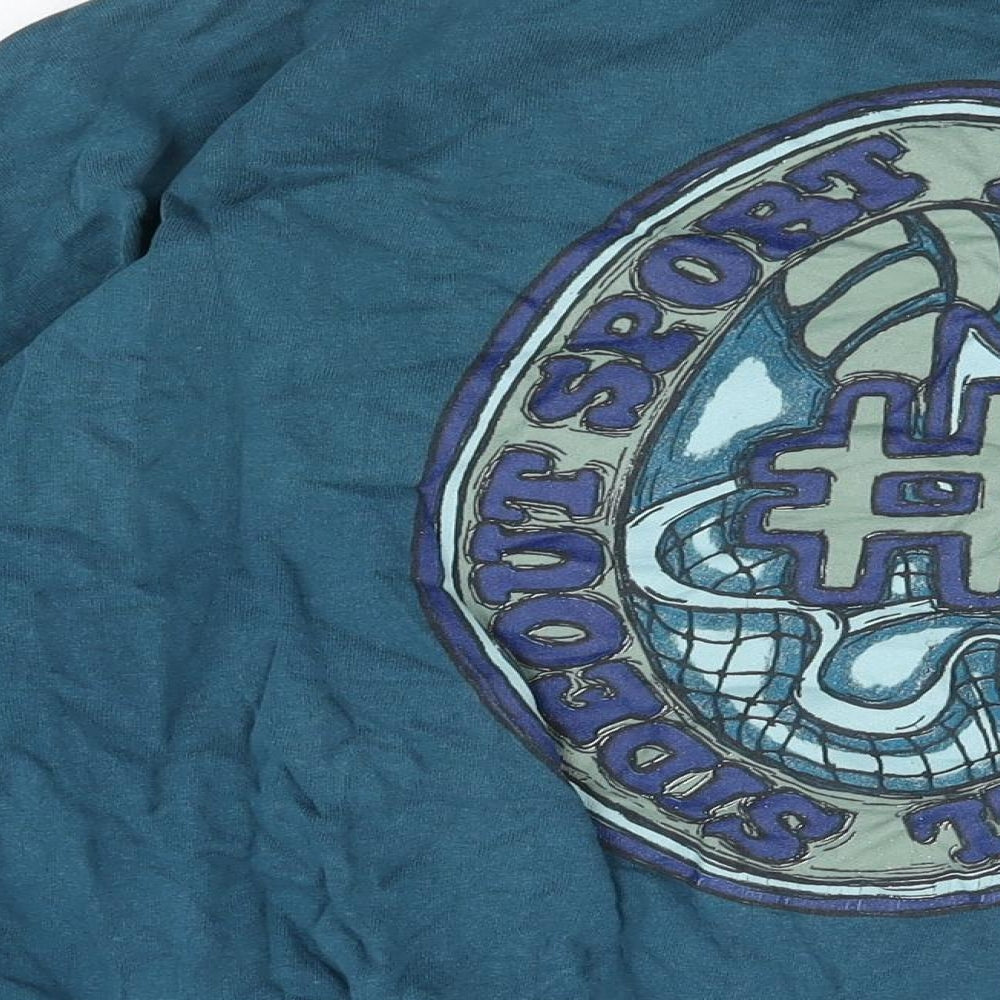 Sideout Mens Blue Cotton Pullover Sweatshirt Size XL