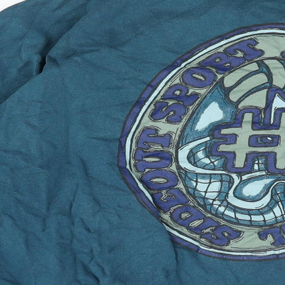 Sideout Mens Blue Cotton Pullover Sweatshirt Size XL