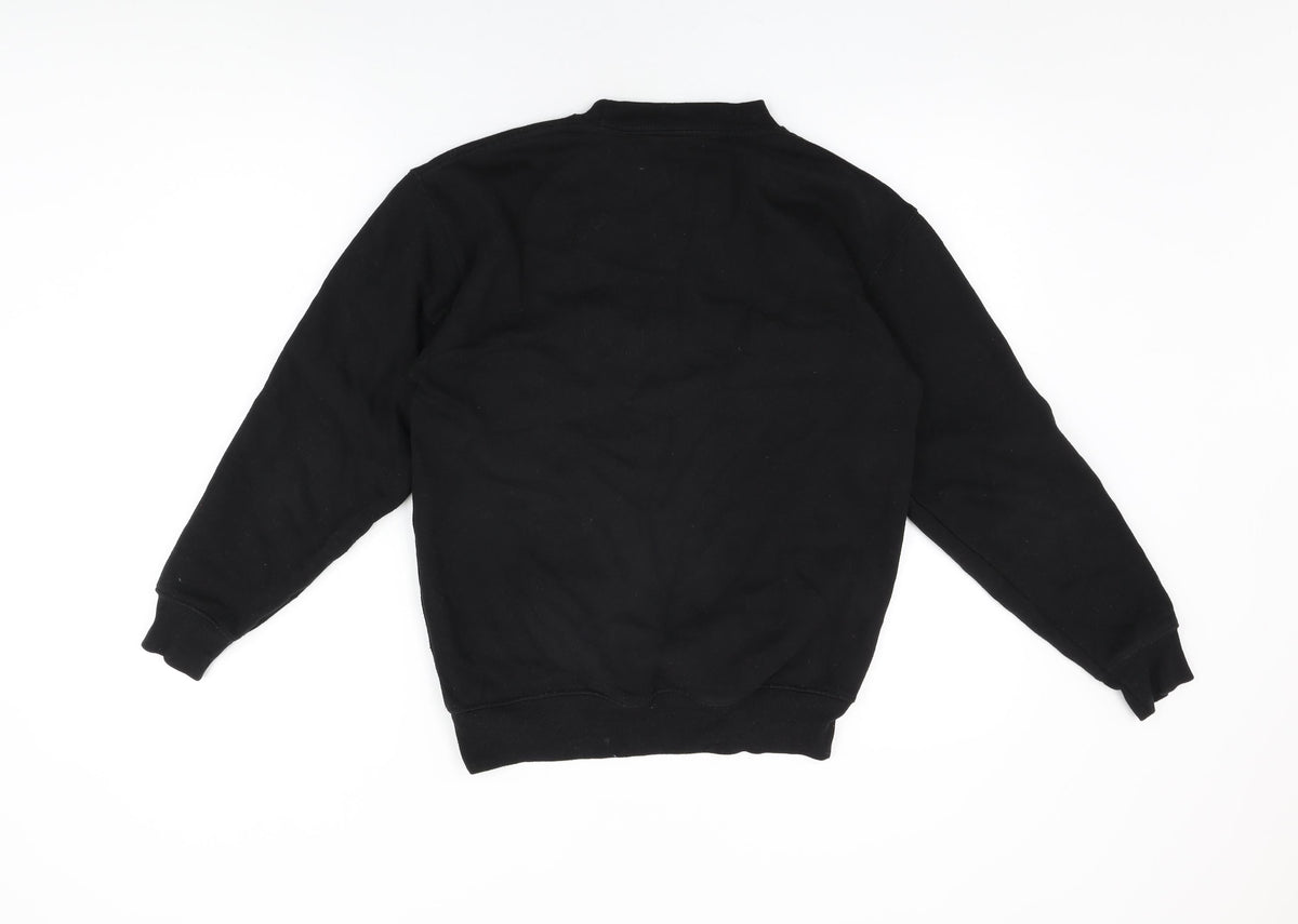 Joydivision Womens Black Cotton Pullover Sweatshirt Size S Pullover