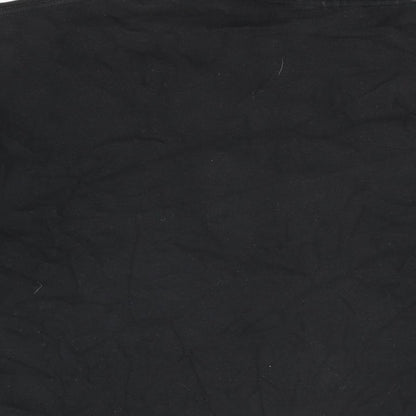 Donnay Mens Black Cotton Polo Size S Collared Button