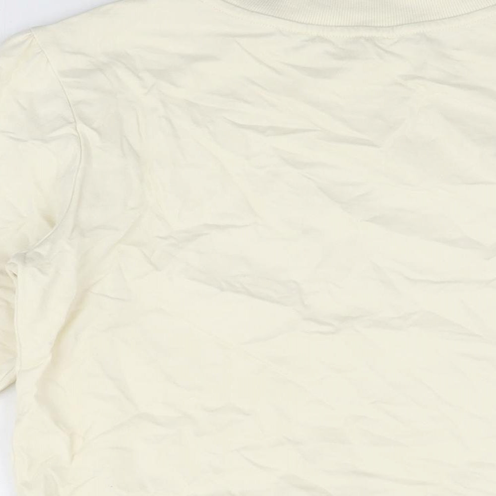 Mango Womens Ivory Cotton Pullover Sweatshirt Size XS Pullover - Voila