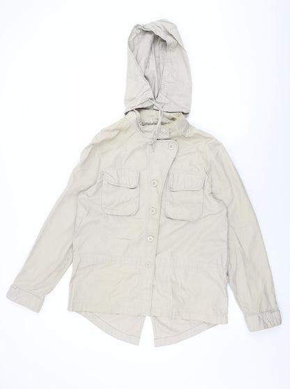 Gap Womens Beige Jacket Coat Size M Zip