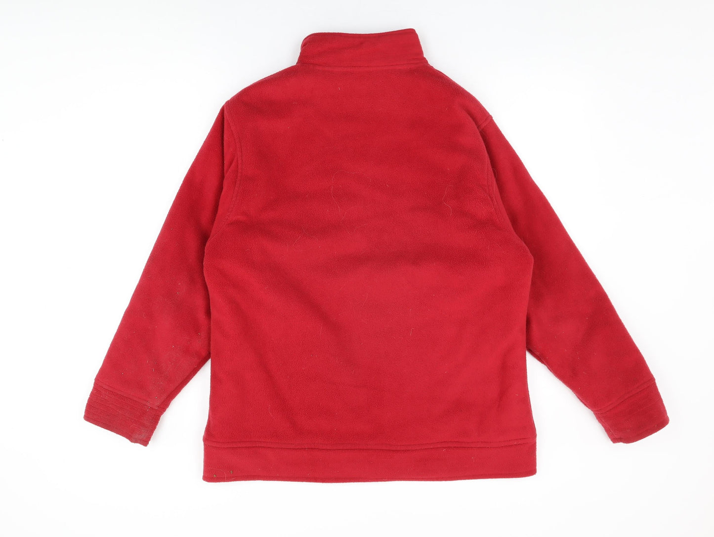 Womens UK Size 14 EWM Red Full Zip Sweatshirt
