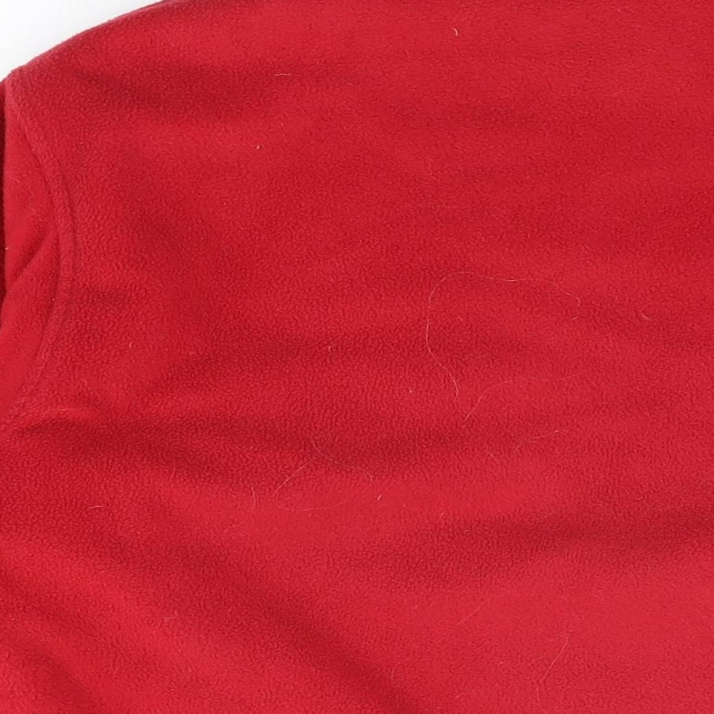 Womens UK Size 14 EWM Red Full Zip Sweatshirt