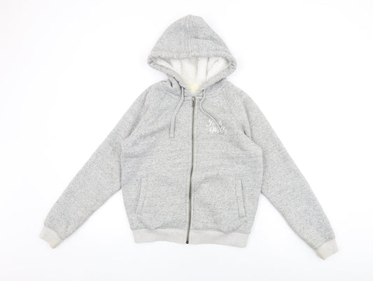Womens UK Size 6 Jack Wills Grey Full Zip Hoodie