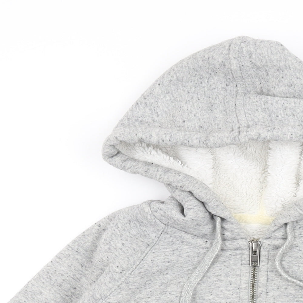 Womens UK Size 6 Jack Wills Grey Full Zip Hoodie