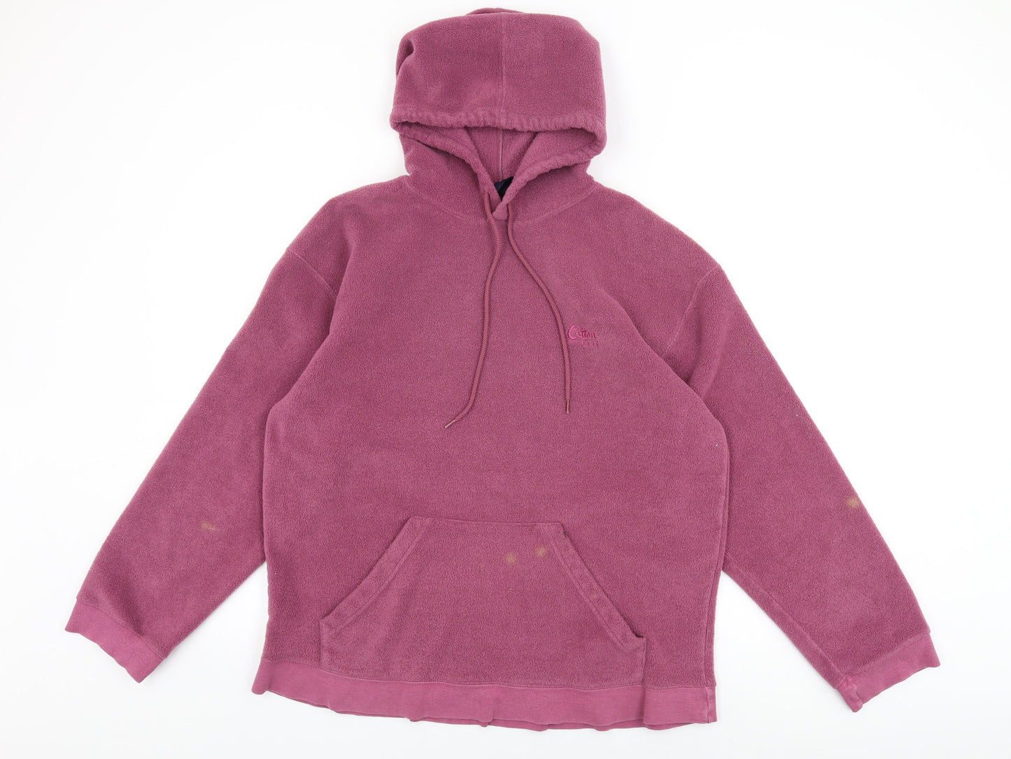 Cotton Traders Womens Pink Polyester Pullover Hoodie Size L Pullover