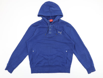 Mens UK Size M Slazenger Blue Pullover Hoodie