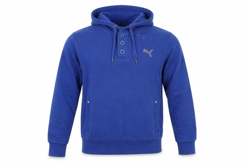 Mens UK Size M Slazenger Blue Pullover Hoodie