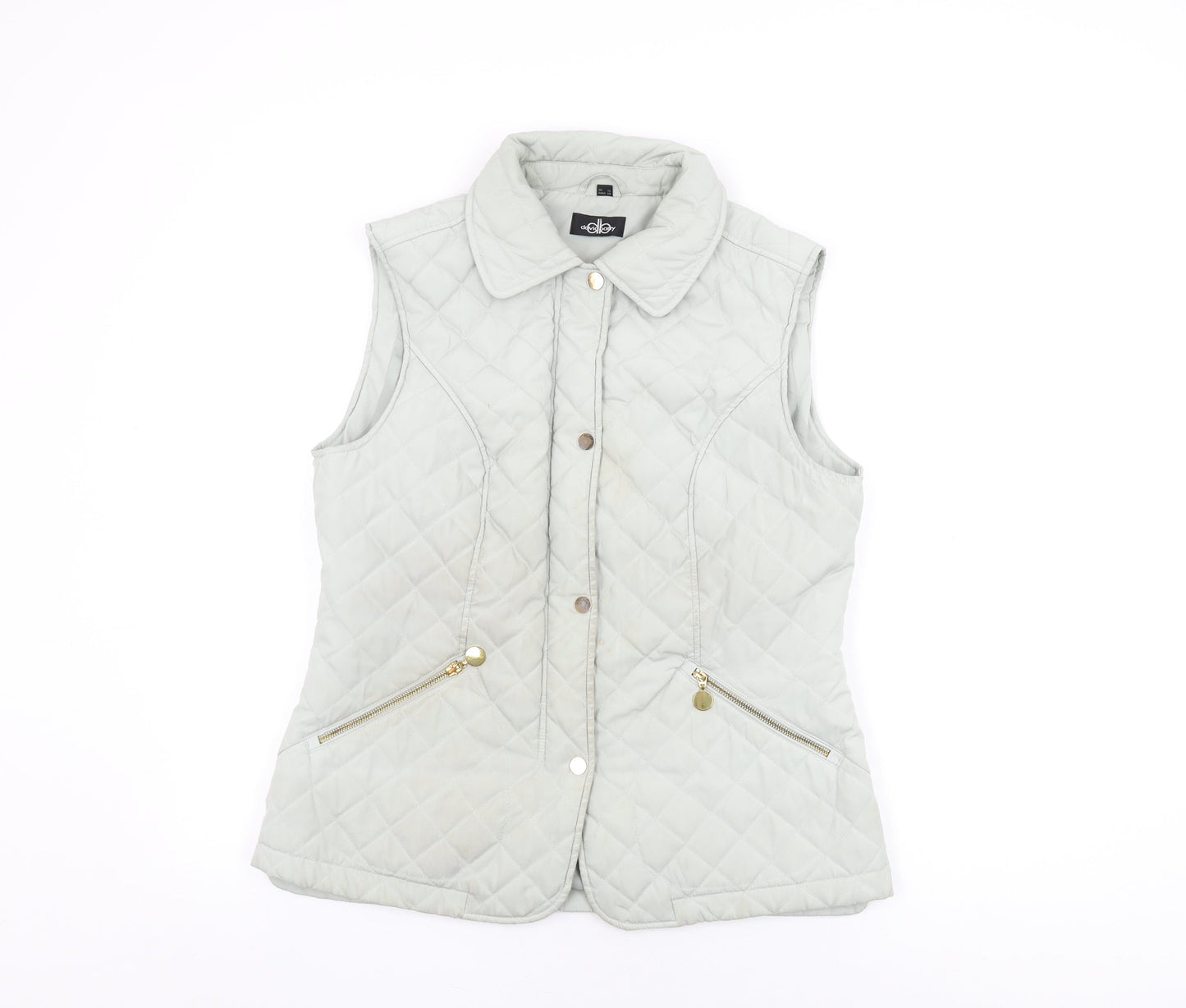 Womens UK Size 12 David Barry Green Gilet