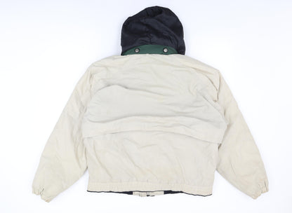 Mens UK Size M Haggar Beige Bomber Jacket