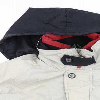 Mens UK Size M Haggar Beige Bomber Jacket