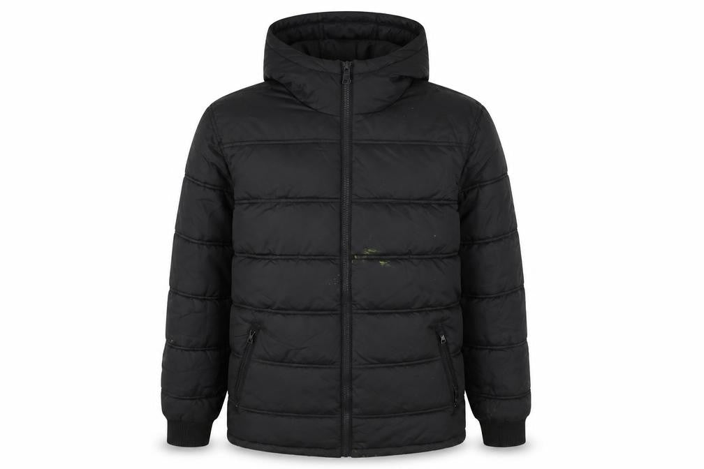 Mens UK Size S Threadbare Black Puffer Jacket