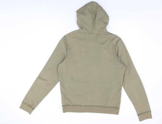 Mens UK Size S Hollister Green Pullover Hoodie