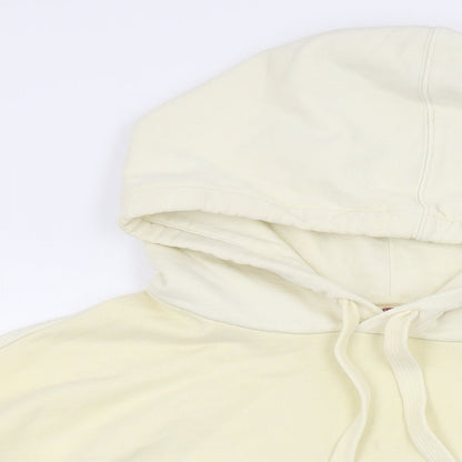 Levi's Womens Yellow Cotton Pullover Hoodie Size M Pullover
