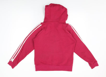 Lonsdale Womens Pink Cotton Pullover Hoodie Size 10 Pullover