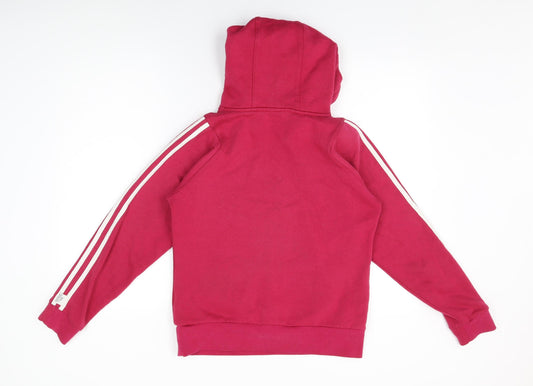 Lonsdale Womens Pink Cotton Pullover Hoodie Size 10 Pullover