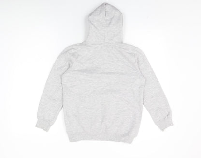 Umbro Girls Grey Cotton Pullover Hoodie Size 11-12 Years Pullover