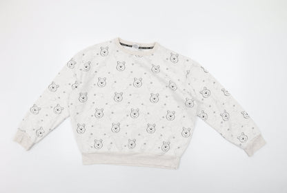 Womens UK Size 10 Disney White Pullover Sweatshirt