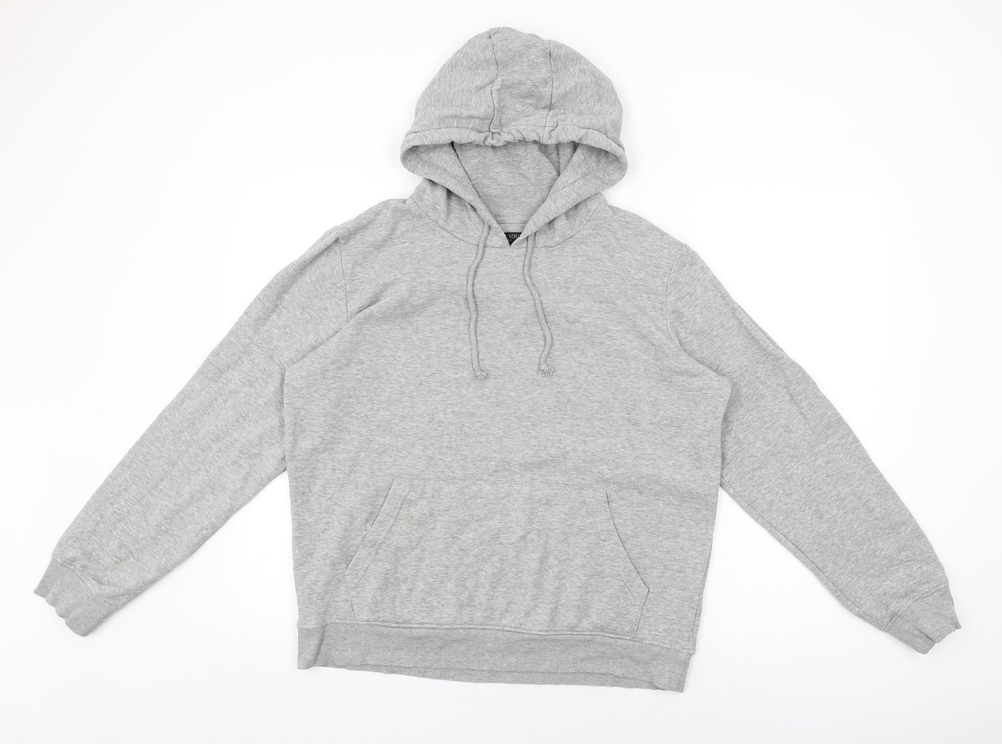 Mens UK Size M Brave Soul Grey Pullover Hoodie