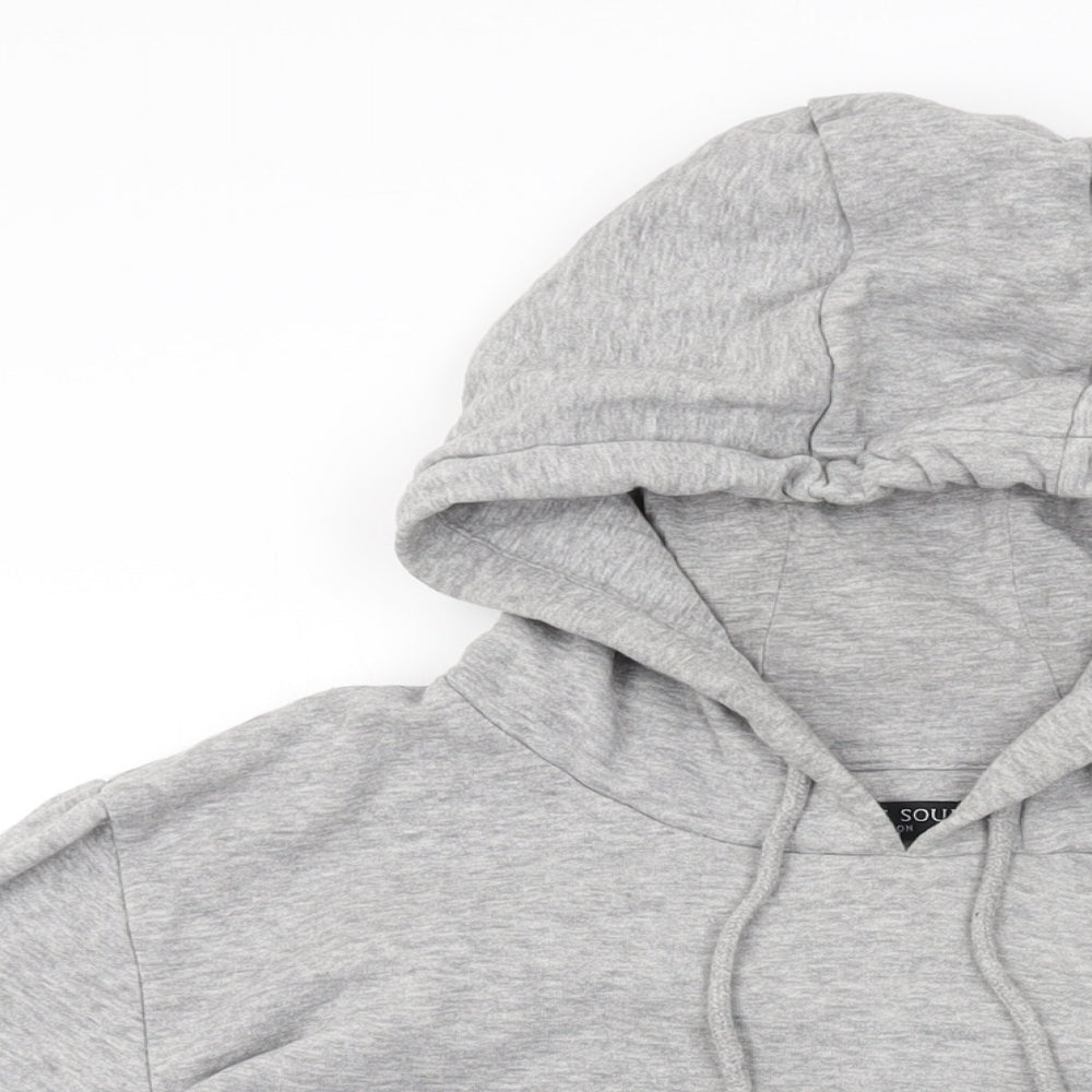 Mens UK Size M Brave Soul Grey Pullover Hoodie