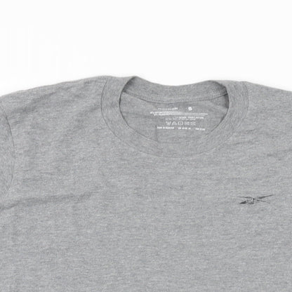 Reebok Mens Grey Cotton T-Shirt Size S Round Neck