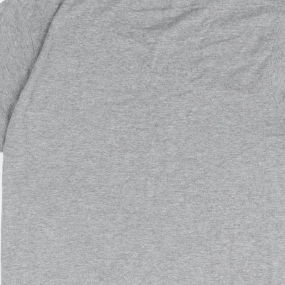 Reebok Mens Grey Cotton T-Shirt Size S Round Neck