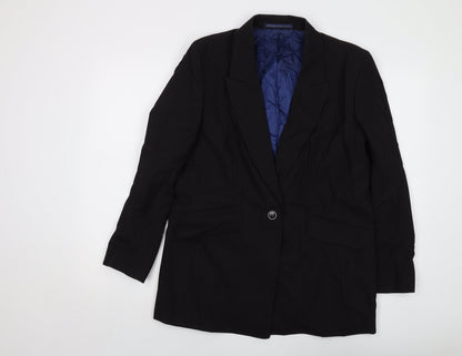 Marks and Spencer Womens Beige Spotted Polyester Jacket Suit Jacket Size 14