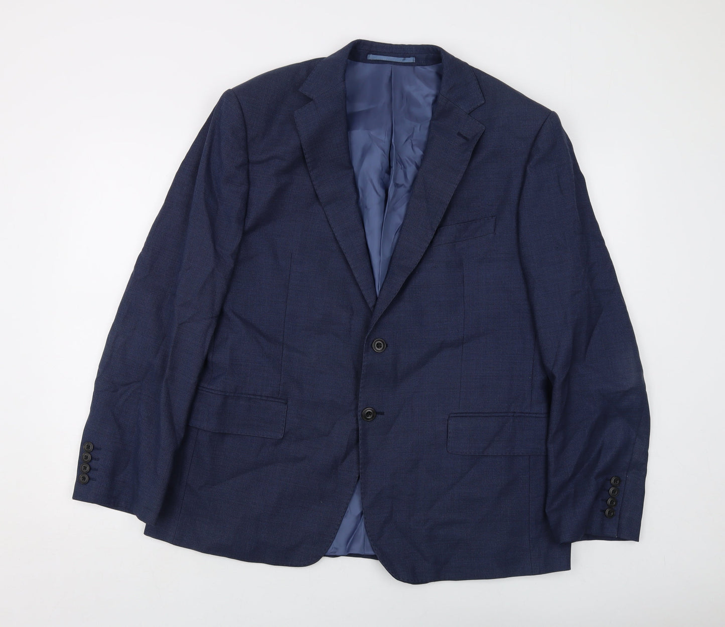 Mens UK Size 42 Marks and Spencer Regular Blue Suit Jacket