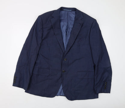 Mens UK Size 42 Marks and Spencer Regular Blue Suit Jacket