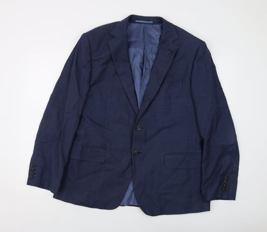 Mens UK Size 42 Marks and Spencer Regular Blue Suit Jacket