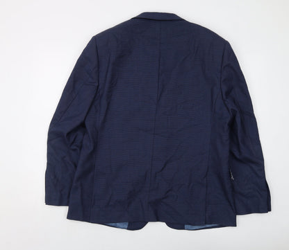 Mens UK Size 42 Marks and Spencer Regular Blue Suit Jacket