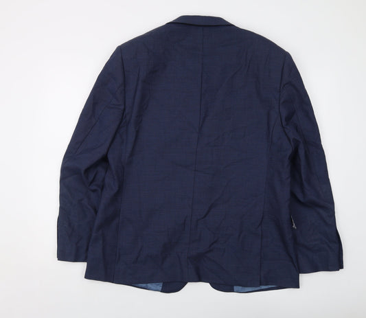 Mens UK Size 42 Marks and Spencer Regular Blue Suit Jacket