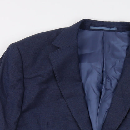 Mens UK Size 42 Marks and Spencer Regular Blue Suit Jacket