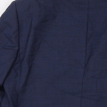 Mens UK Size 42 Marks and Spencer Regular Blue Suit Jacket
